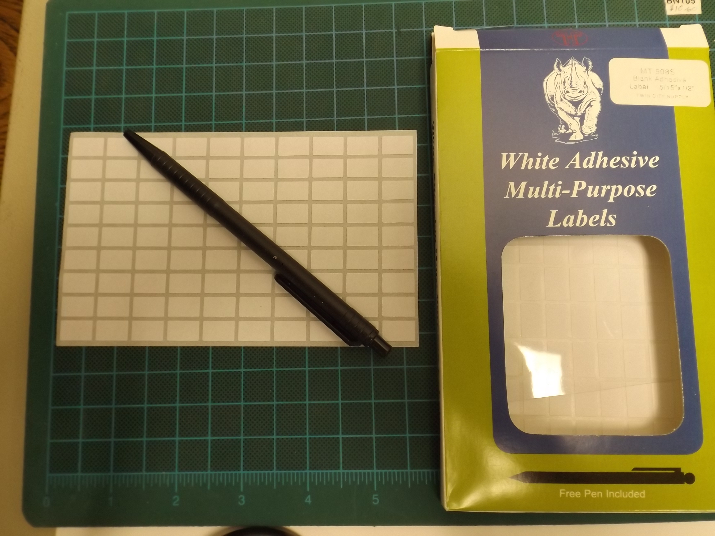 MT508S White Adhesive Multi-Purpose Labels--rectangular